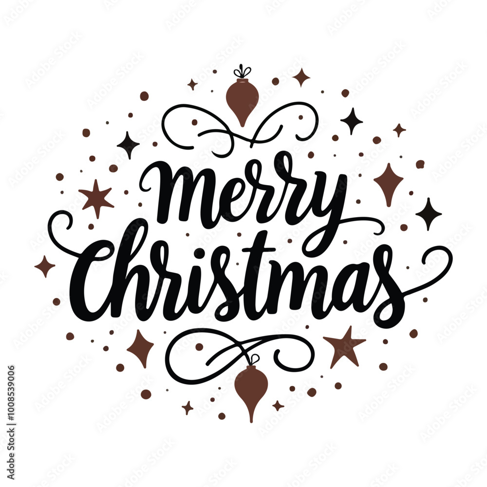 Merry Christmas lettering typography design Merry Christmas lettering typography design
