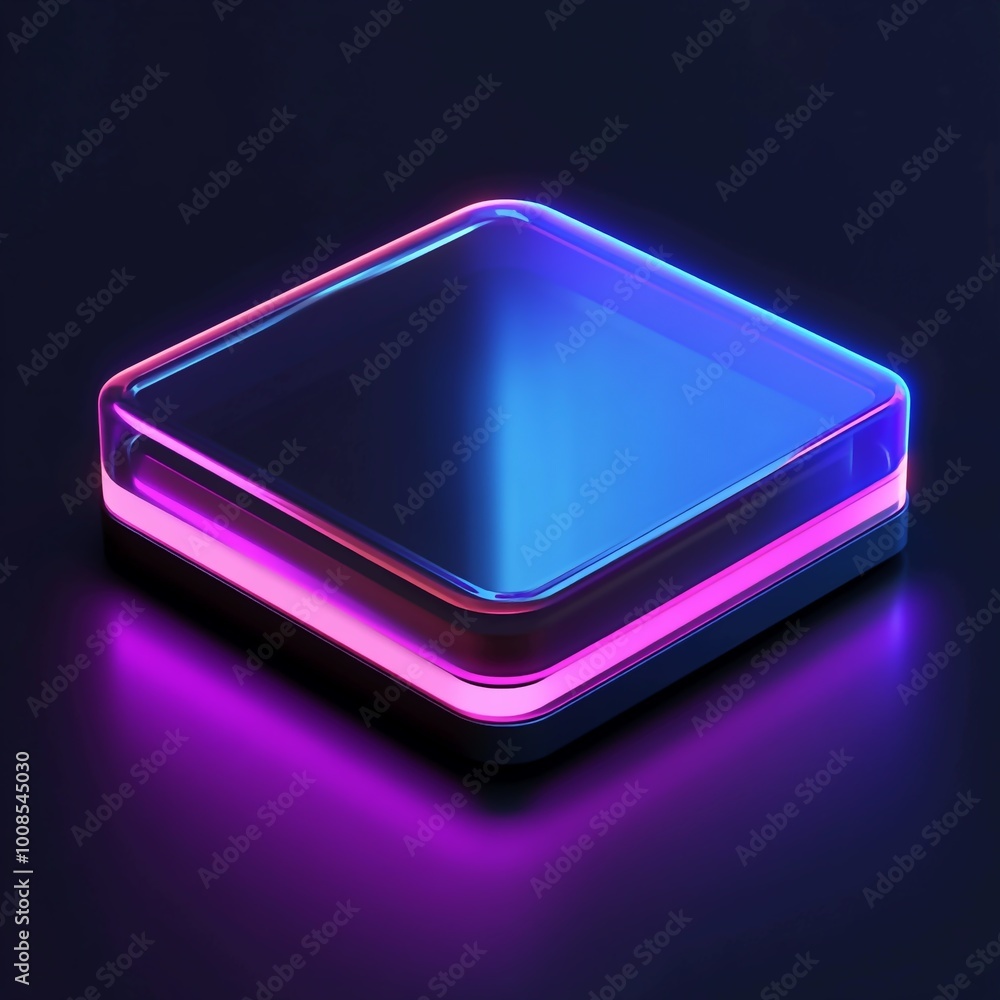 3D Holographic Display Icon: Advanced Visual Technology Illustration Logo 3D Holographic Display Icon: Advanced Visual Technology Illustration Logo