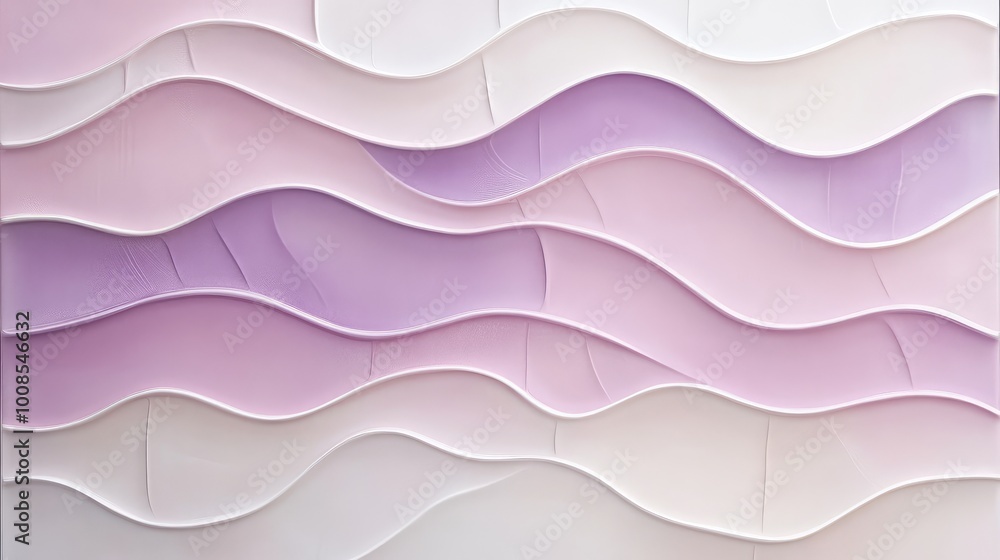 Soft, flowing lines in pastel shades of pink and lavender, creating a calm, wave-like pattern that flows gently across each tile. Soft, flowing lines in pastel shades of pink and lavender, creating a calm, wave-like pattern that flows gently across each tile.