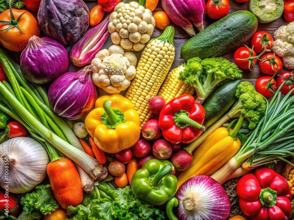 Fresh and Vibrant Vegetable Background Vector for Healthy Eating, Cooking, and Nutrition Themes Fresh and Vibrant Vegetable Background Vector for Healthy Eating, Cooking, and Nutrition Themes