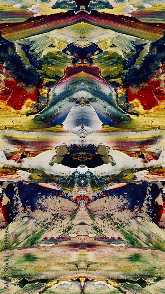 Fototapeta premium Abstract background wallpaper. Ethnic pattern. Mixtures of oil paint. Trendy hand painting canvas. Wall decor and Wall art prints Idea. 3D Texture. Art object