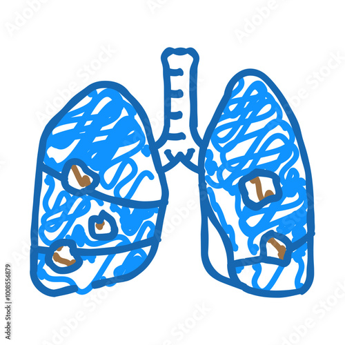 health nicotine doodle icon sketch vector. health nicotine sign. isolated symbol illustration