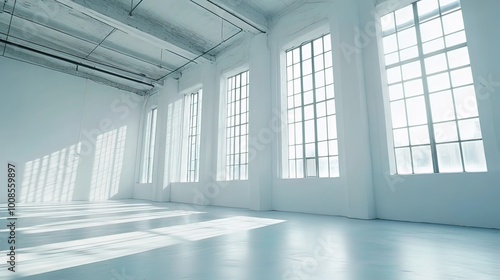 Sunlit Industrial Loft with Large Windows