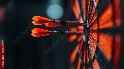 Three dartboards about the importance of pursuing your goals photo