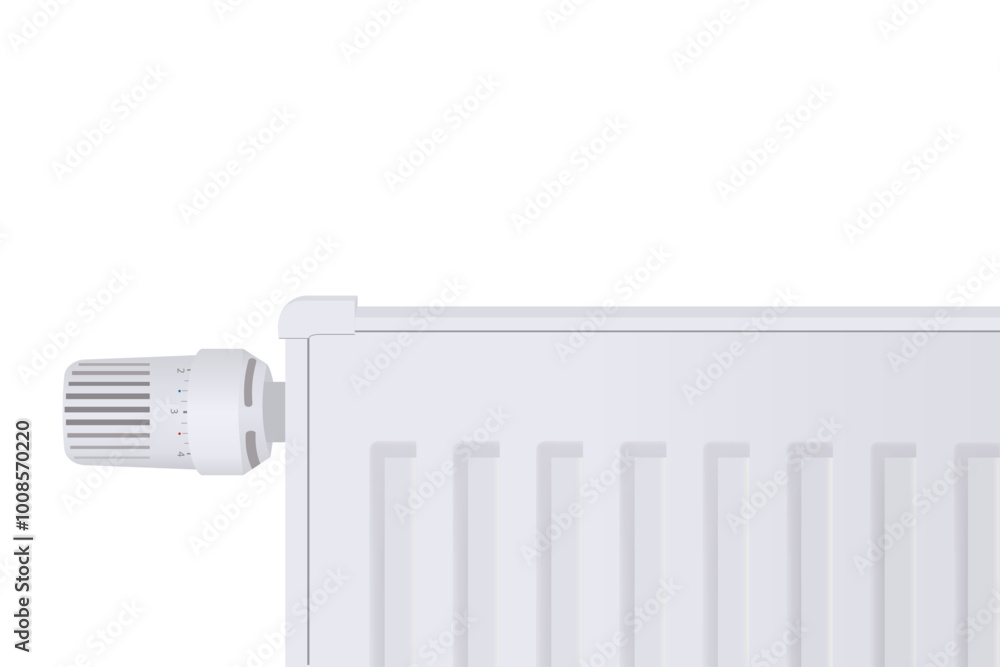 Adjustable heating radiator showing cost savings Adjustable heating radiator showing cost savings