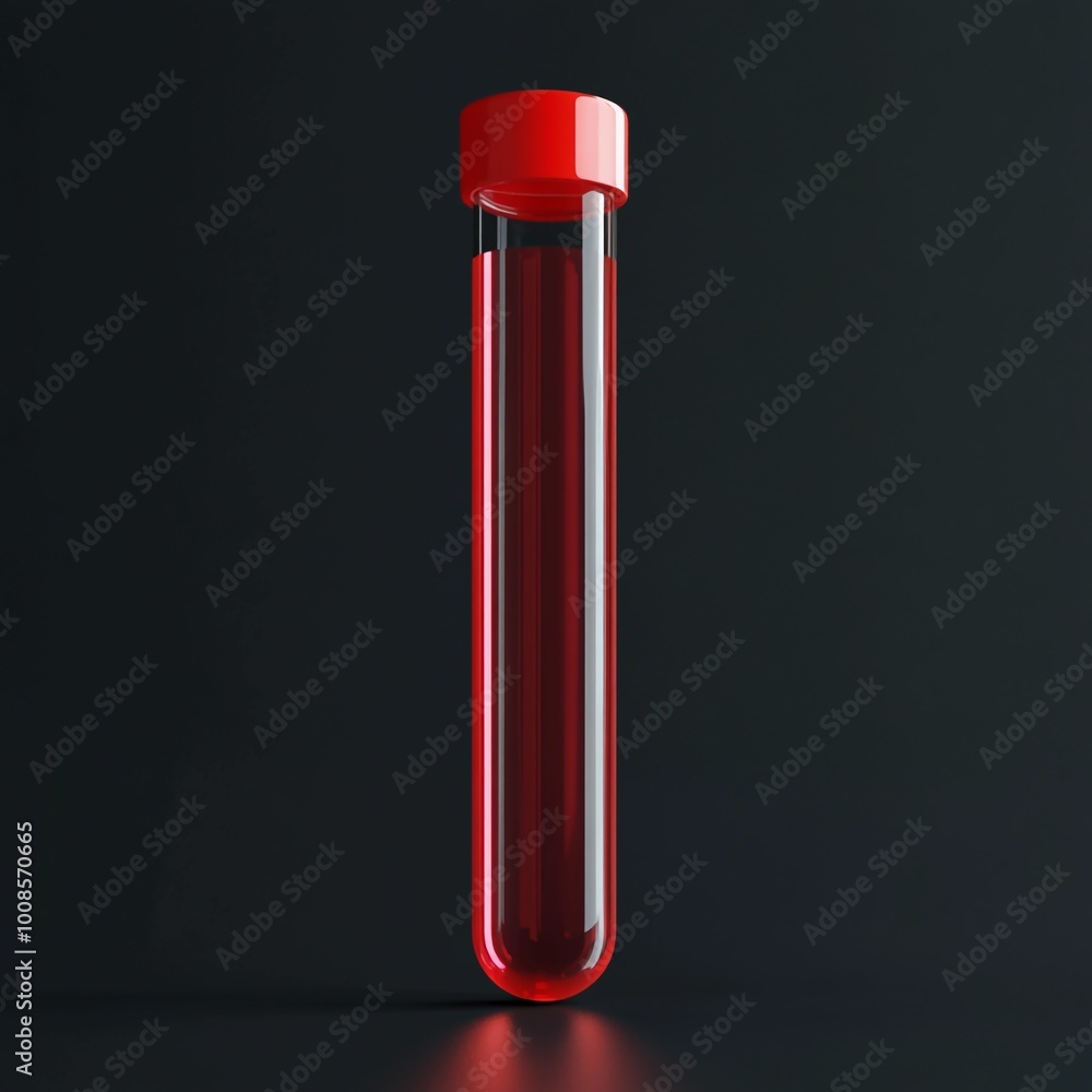3D Test Tube Icon: Small Glassware for Chemical Reactions Illustration Logo 3D Test Tube Icon: Small Glassware for Chemical Reactions Illustration Logo