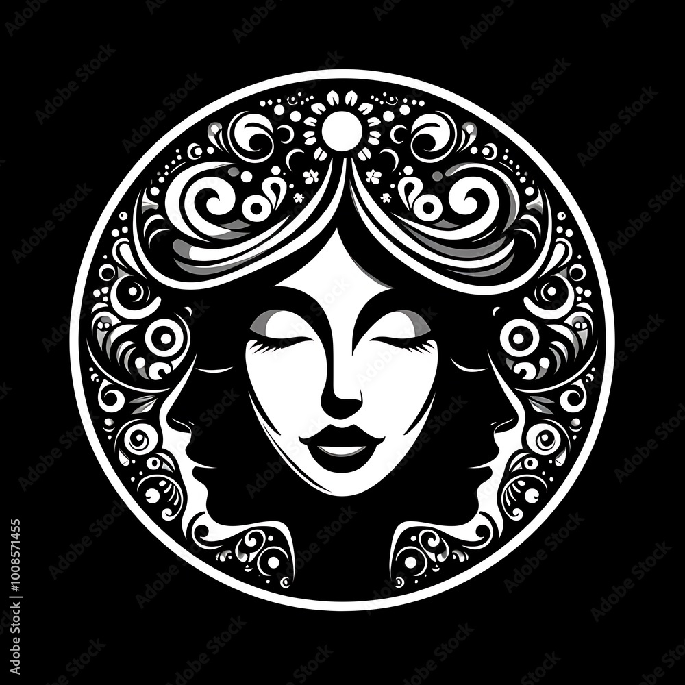 black and white faces black and white faces