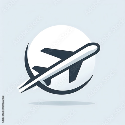  Global Flight Logo - Airplane Travel Icon photo