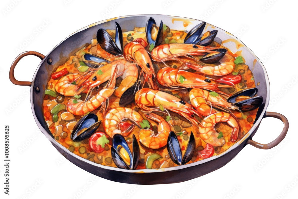 PNG PAELLA seafood paella plate meal. PNG PAELLA seafood paella plate meal.