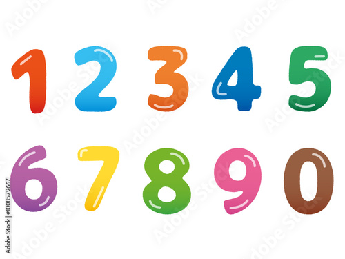 ぷっくり数字セット