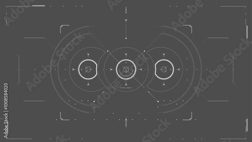 Sci-fi, FUI, UI, futuristic UI, GUI, HUD. Ready to animate. 