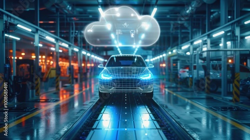 Automotive industry using cloud for connected car technology, advancing automotive innovation