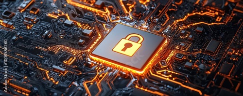 Closeup of a financial services cybersecurity platform, displaying multifactor authentication, encryption, and threat detection tools