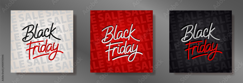 Square posters with bold Square posters with bold