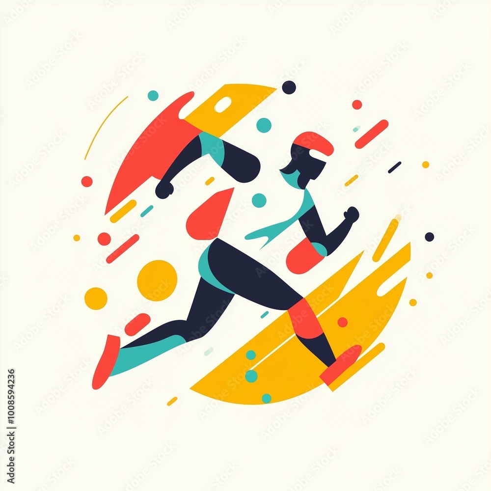 sport illustration of a person jumping sport illustration of a person jumping