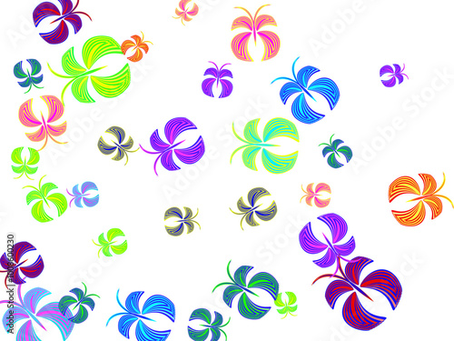 Butterflies vector cartoon seamless pattern on a white background.