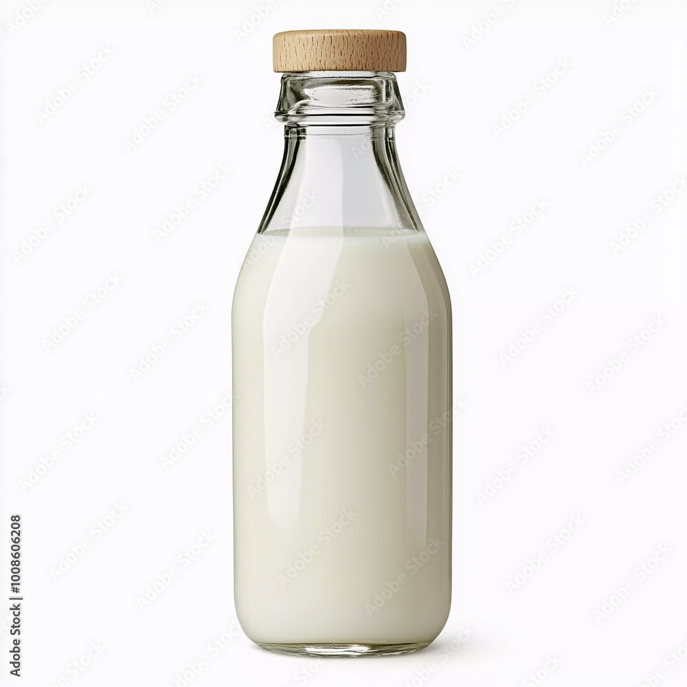 Bottle of milk isolated on a white background Bottle of milk isolated on a white background