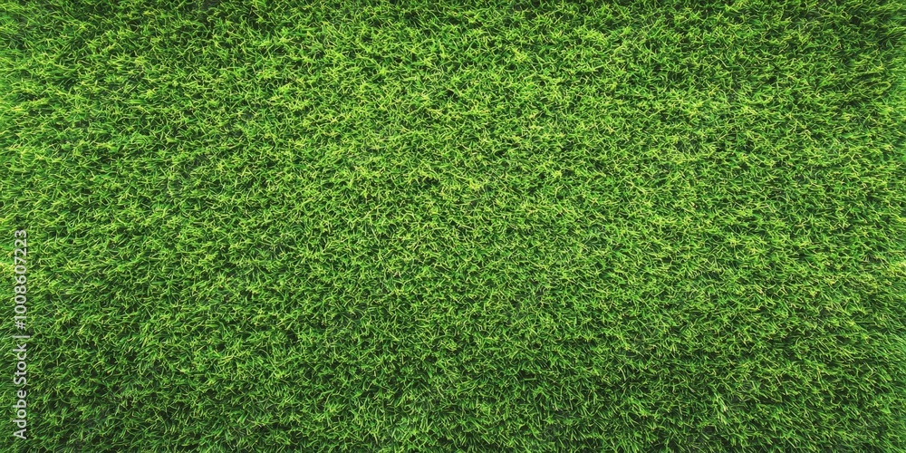 Fototapeta premium Beautiful Green Grass Texture from Top View