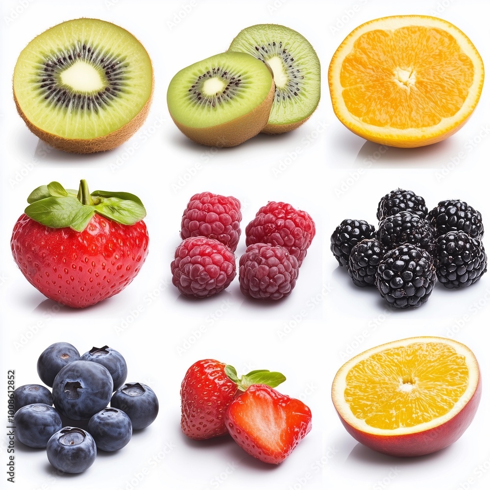 Fruits isolated on white Fruits isolated on white