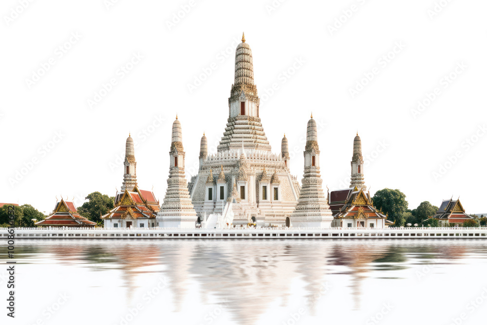 Fototapeta premium PNG Thai temple architecture building.