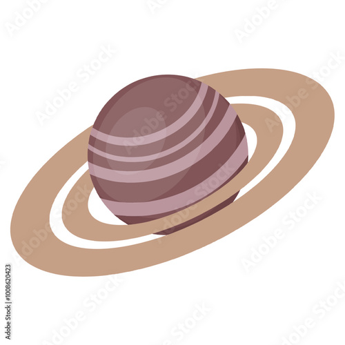 Saturn template design isolated transparent background. Vector Saturn planet pattern. Vector illustration can used astronomical banner poster infographic template design. EPS 10