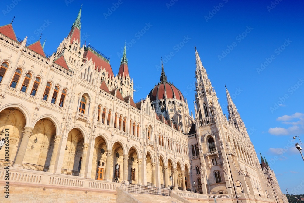 Naklejka premium Budapest landmark - Hungarian Parliament