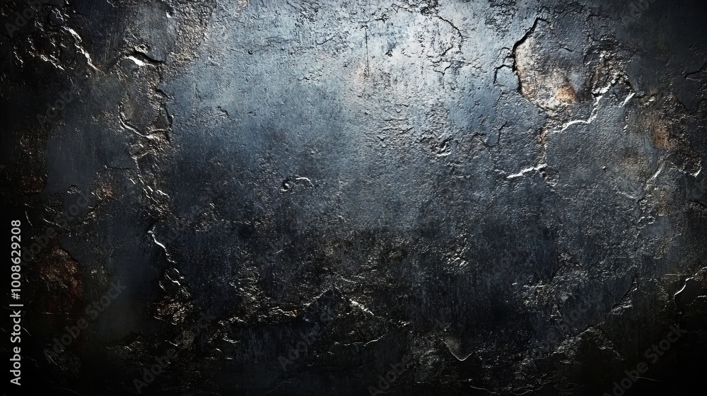 Dark Grunge Concrete Wall Texture, Urban Background With Abstract Rough Surface And Cracks Dark Grunge Concrete Wall Texture, Urban Background With Abstract Rough Surface And Cracks