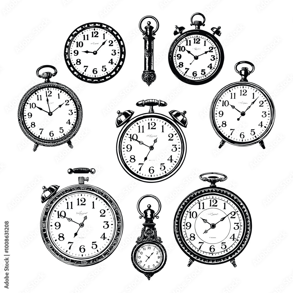 Antique Pocket Watch and Alarm Clock Collection Antique Pocket Watch and Alarm Clock Collection