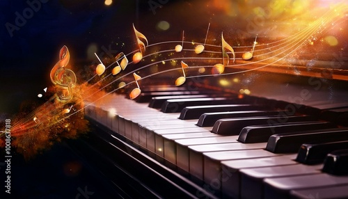 piano and music 