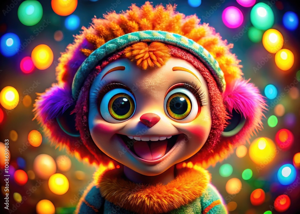 Playful Expression of Fun with Crossed Eyes on a Solid Background for Creative Projects Playful Expression of Fun with Crossed Eyes on a Solid Background for Creative Projects