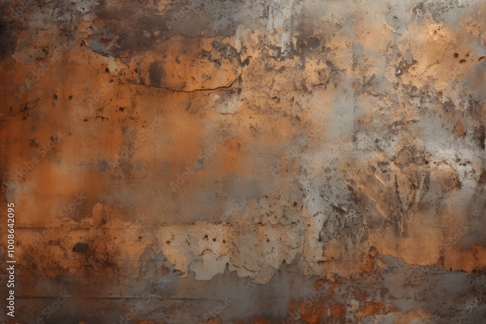 Processed collage of orange rust metal surface texture. Background for banner, backdrop or texture Processed collage of orange rust metal surface texture. Background for banner, backdrop or texture