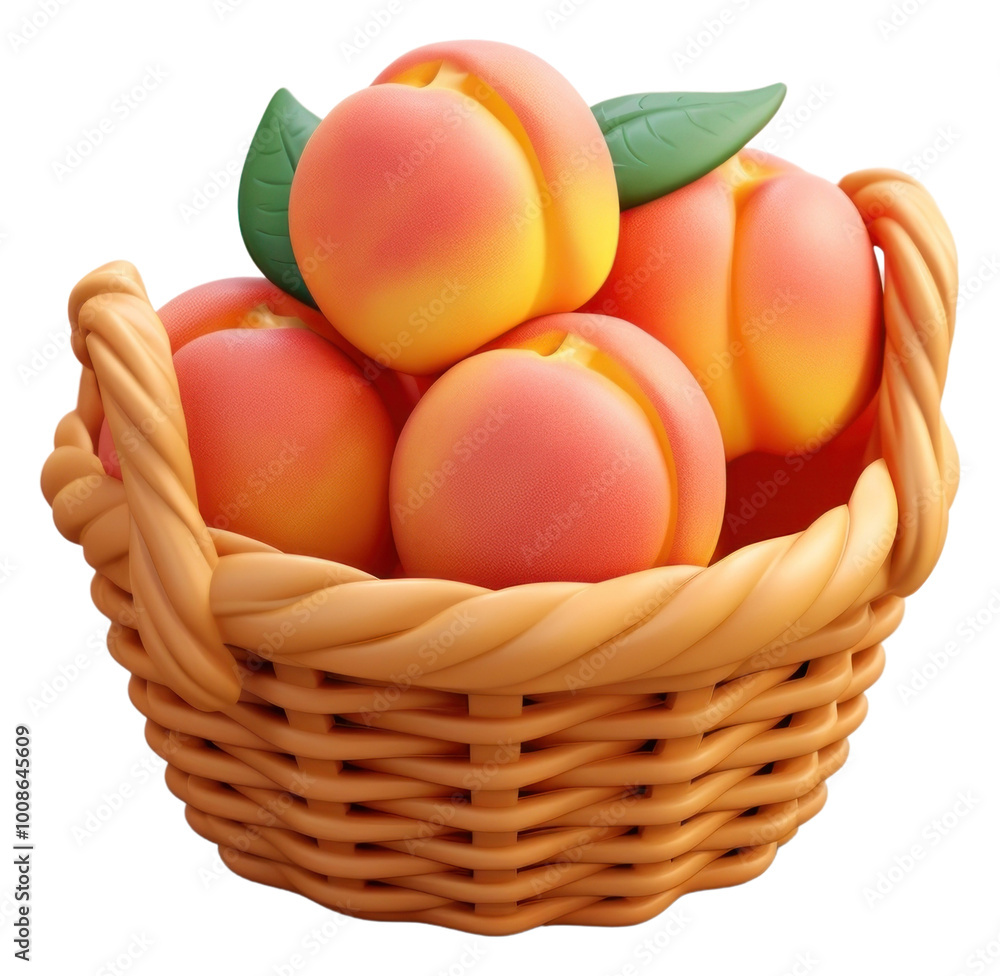 PNG Basket peach fruit plant. PNG Basket peach fruit plant.