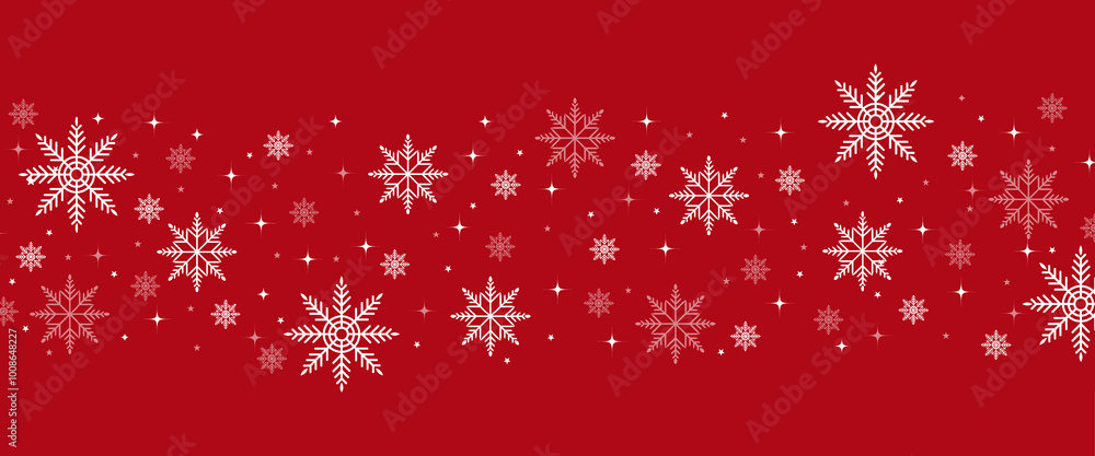 christmas snowflake with isolated red background. snowflake christmas seamless pattern design. snowflake cliparts vector design christmas snowflake with isolated red background. snowflake christmas seamless pattern design. snowflake cliparts vector design