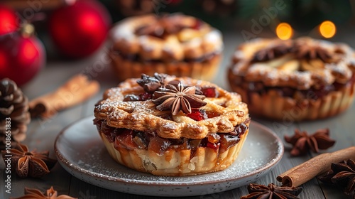 Festive Mini Pies with Star Anise and Cinnamon