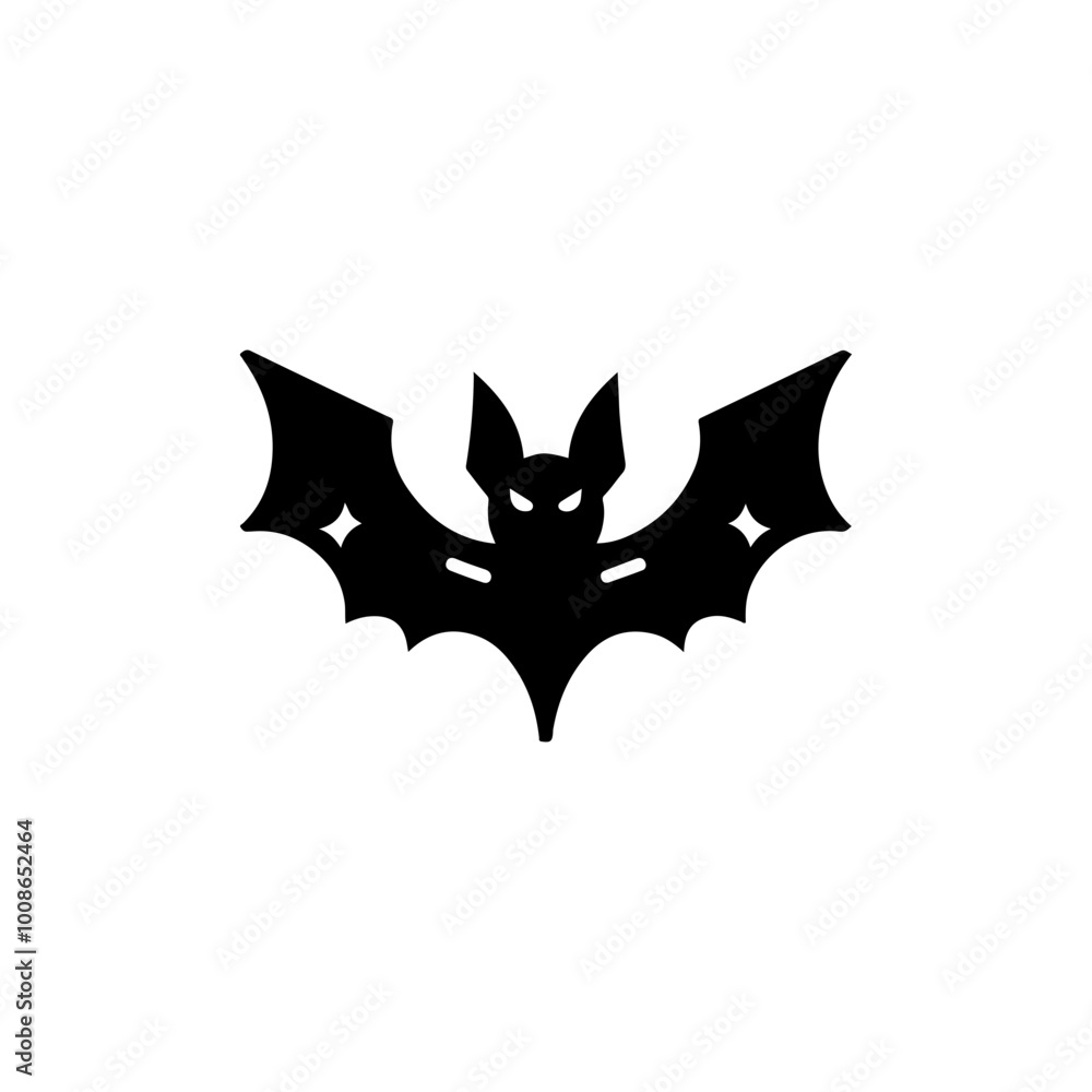 bat as a simple icon logo vector illustration, isolated on transparent background bat as a simple icon logo vector illustration, isolated on transparent background