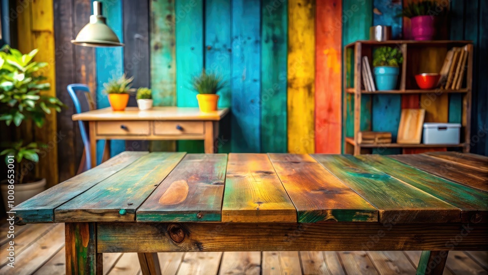Rustic Wooden Desk Surface Empty Space for Creative Work, Office Setup, or Minimalist Design Projects Rustic Wooden Desk Surface Empty Space for Creative Work, Office Setup, or Minimalist Design Projects