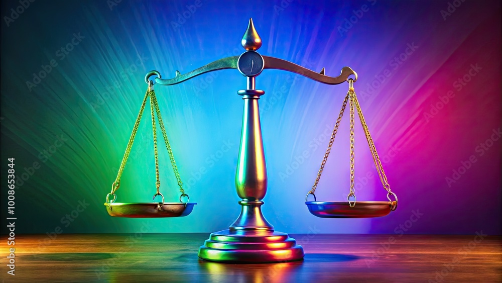 Scales of Justice Icon Symbolizing Fairness and Law in a Minimalist Design for Legal Themes and Concepts