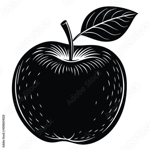 apple. vector art illustration.