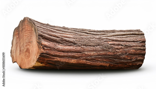 Log isolated on white background