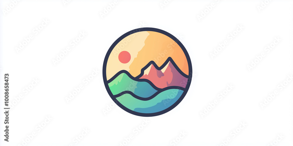 Asia. vector illustration of Asia, mountains, Mount Everest. white flat background. mountains, landscape. environmental friendly. sun over a mountain, sky , colorful image. representation icon logo. Asia. vector illustration of Asia, mountains, Mount Everest. white flat background. mountains, landscape. environmental friendly. sun over a mountain, sky , colorful image. representation icon logo.