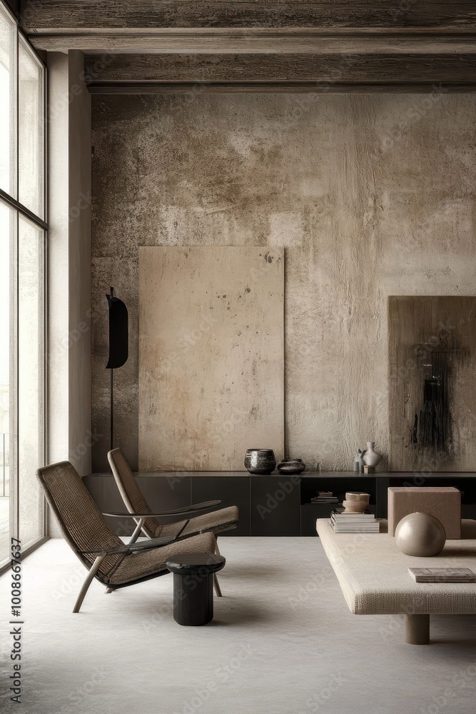 Serene Japandi Living Room Interior Design Serene Japandi Living Room Interior Design