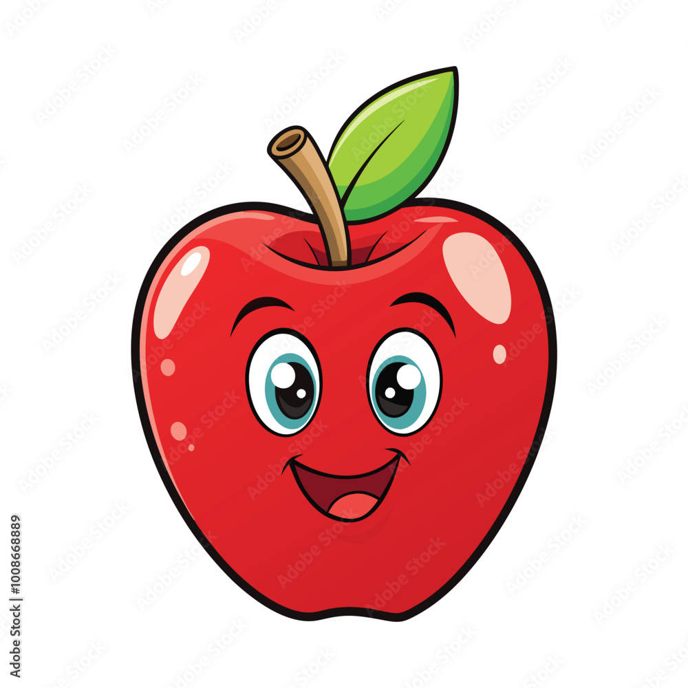 apple cartoon vector illustration design.