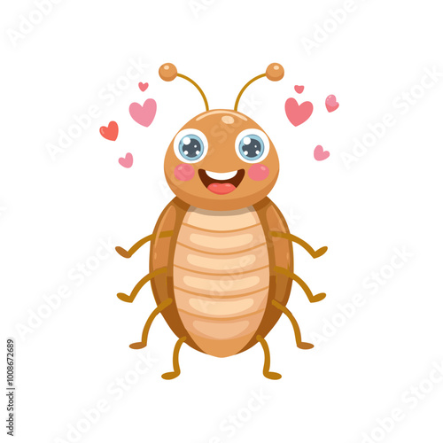 Lice Insect Bug Animal Animation Kawaii Character Pest
