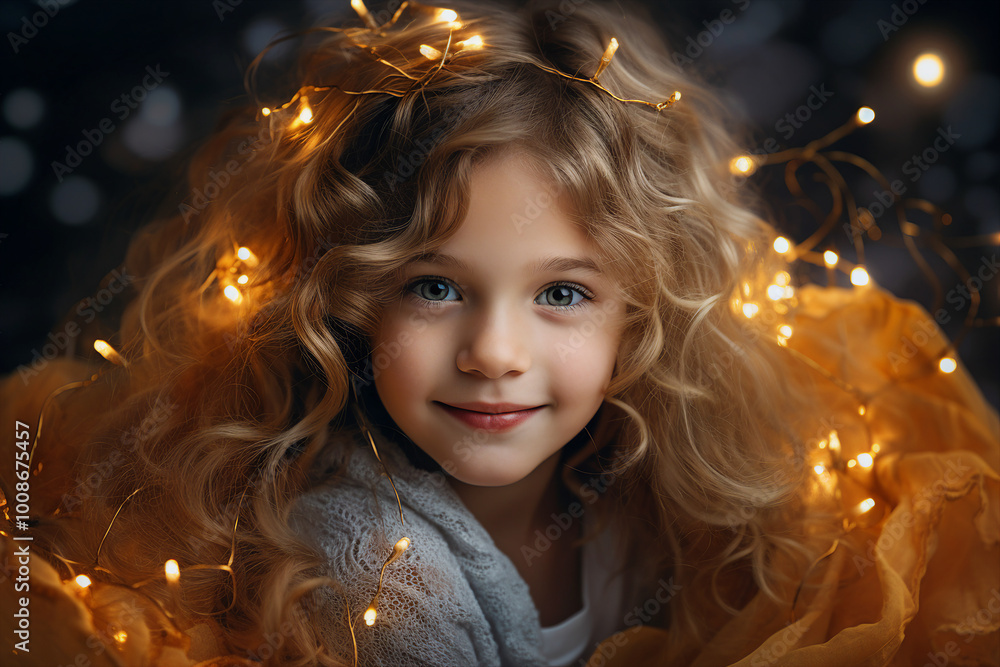 Generative AI happy child decorated christmas tree christmas gifts festive indoor living room magic Generative AI happy child decorated christmas tree christmas gifts festive indoor living room magic