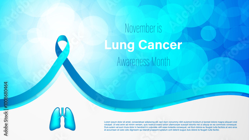 Wallpaper Mural Lung Cancer Awareness Month, vector illustration. Torontodigital.ca