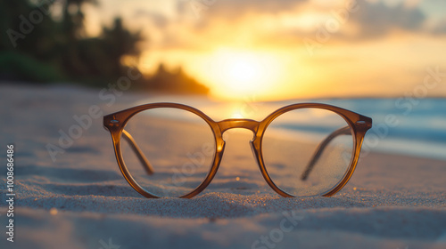 Wallpaper Mural Eye glasses with dramatic background  Torontodigital.ca