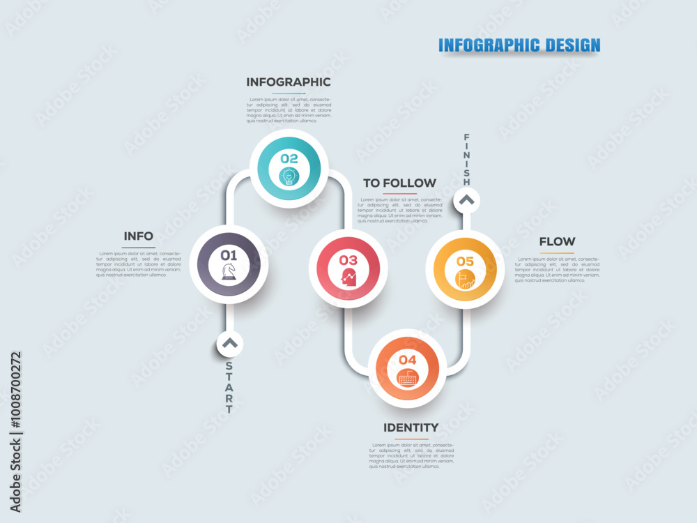 Best Presentation business infographic template with 5 steps
Best Presentation business infographic template with 5 steps