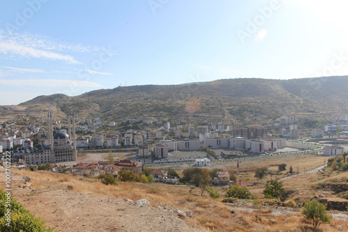 citiscape view of modern Kayasehir from the Rock Town photo