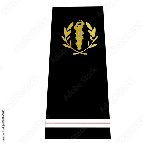 Galon du service de santé des armées de terre française: Service administratif, sous-officier: Adjudant