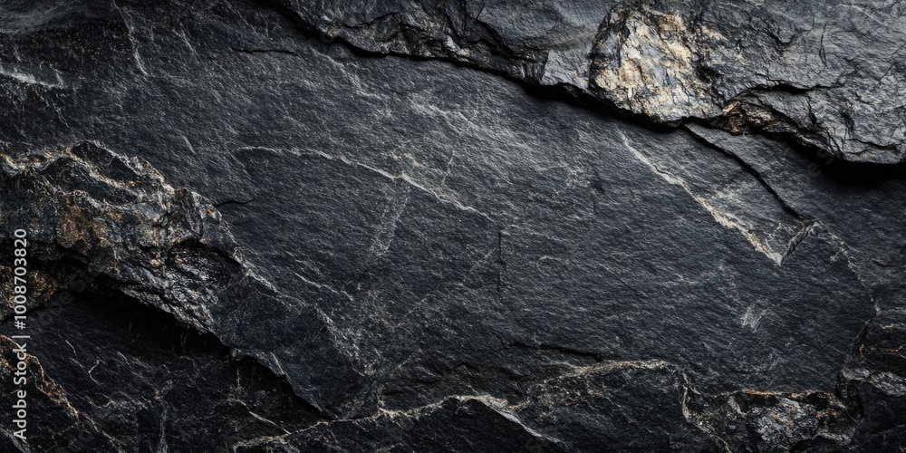 Rough Texture of Black Stone Rough Texture of Black Stone